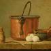 Still Life of Cooking Utensils, Cauldron, Frying Pan and Eggs